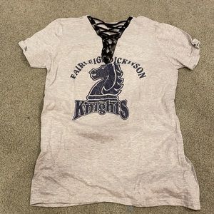 Cute Fairleigh Dickinson Lace-Up Tee